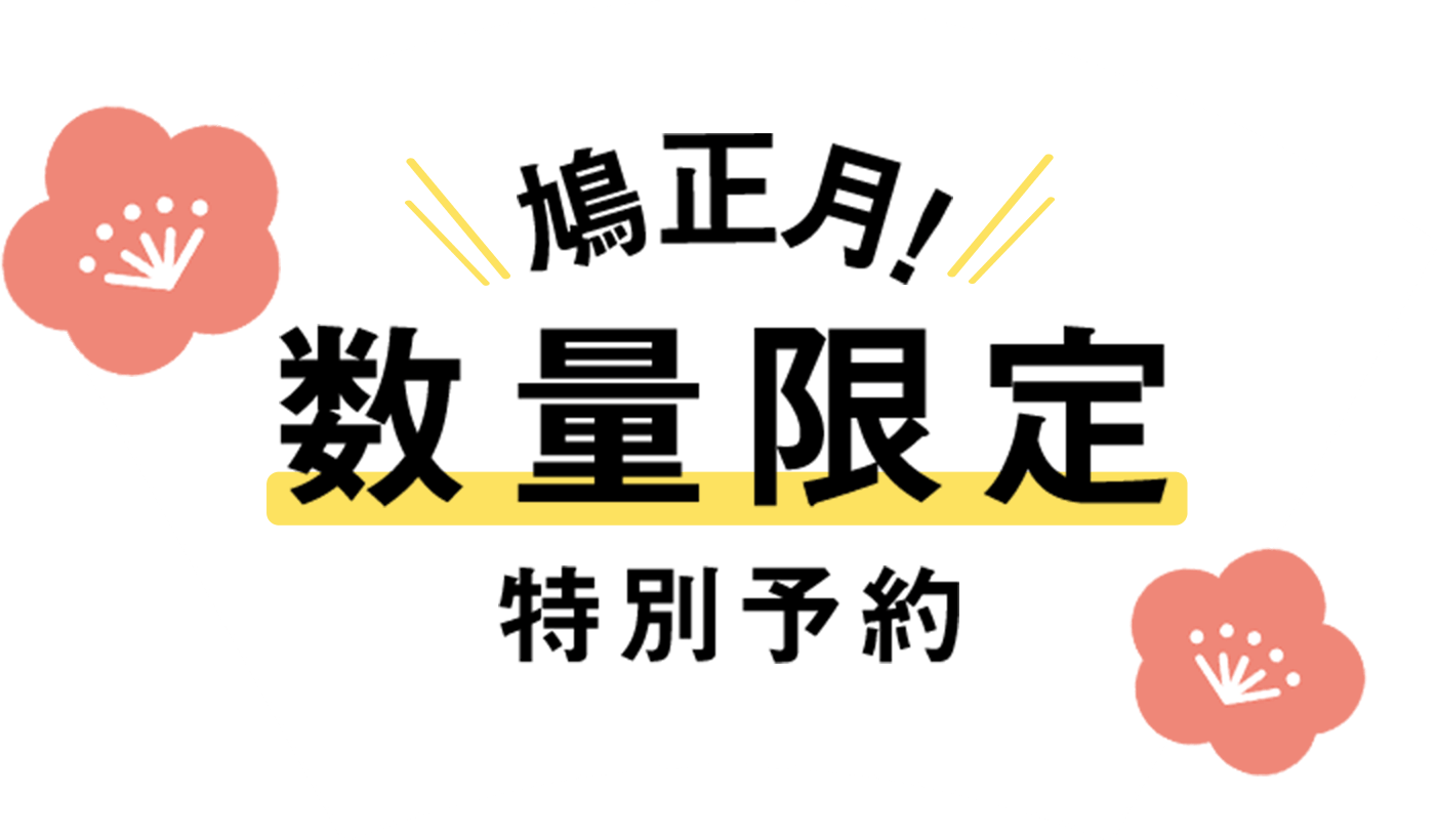 鳩正月！数量限定特別予約